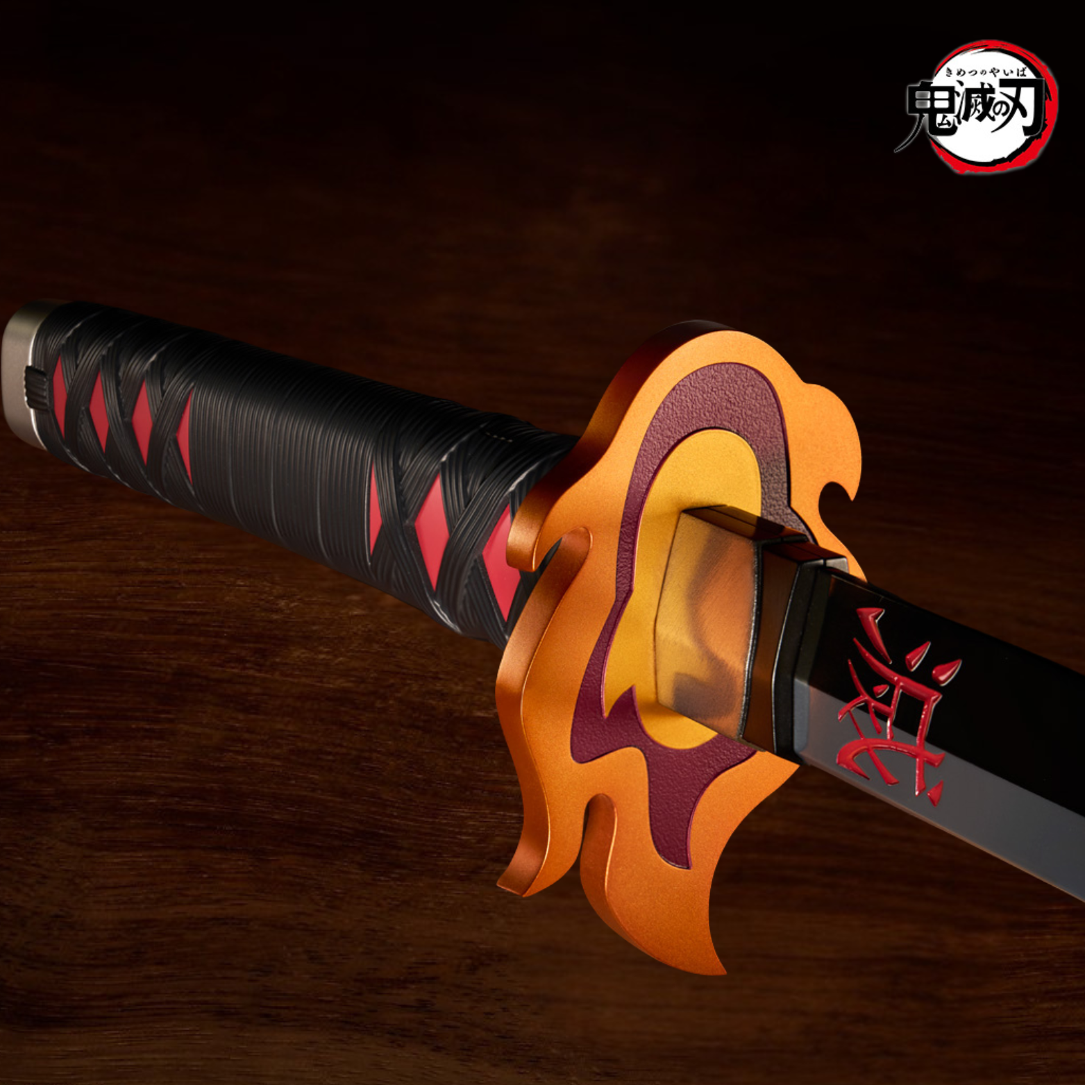 Espada Nichirin (Tanjiro Kamado) versão tsuba de Rengoku "PROPLICA" 100% Original Lacrado