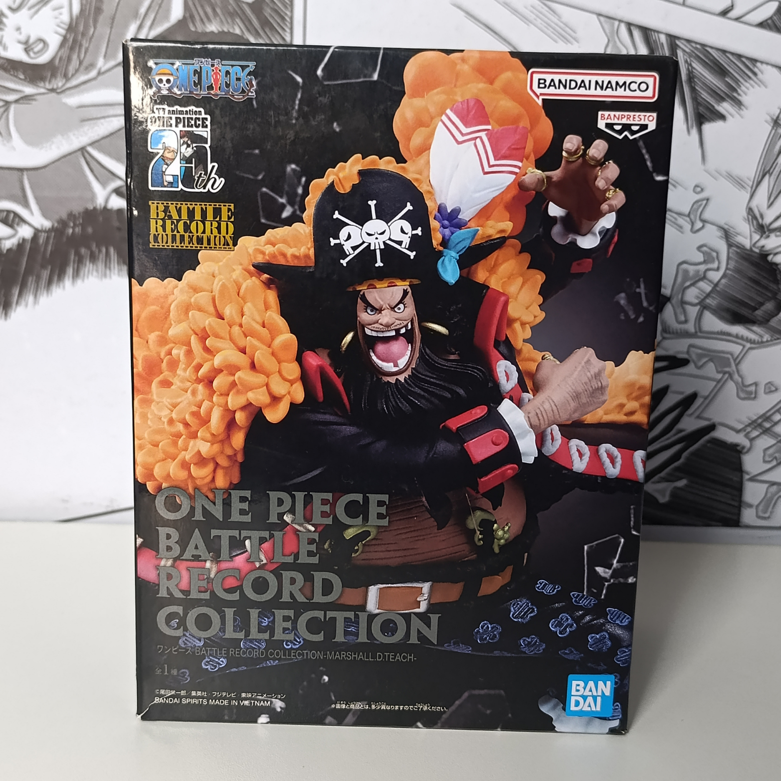 Marshall.D.Teach (Barba negra) "Battle Record Collection 100" Original Com caixa *aberto para unboxing*