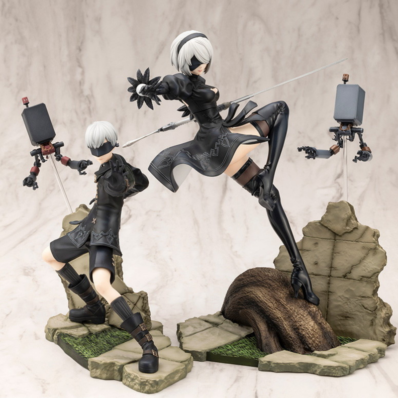 2B e 9S [NieR:Automata Ver1] " ARTFX J" 100% Original Lacrado