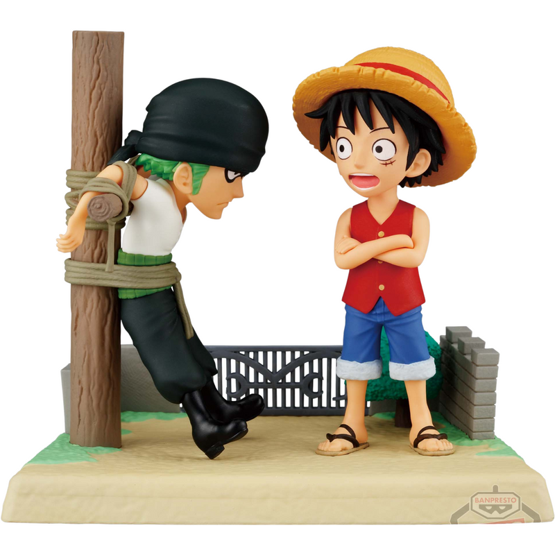 Monkey D. Luffy e Roronoa Zoro "WCF"  Log Stories 100%Original Bandai