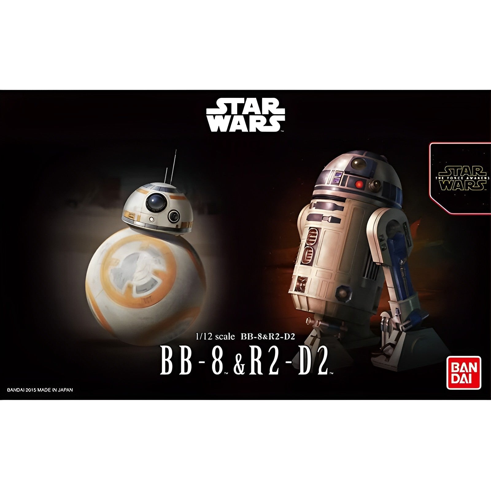 BB-8 & R2-D2- Model Kit-100% Original Bandai -Star Wars