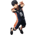 Action Figure Kageyama Tobio Banpresto Haikyuu!! pose salto com set original Japão